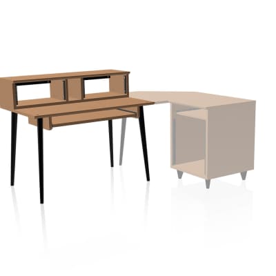 Gator Frameworks GFW-ELITEDESK-MPL Elite Series Furniture Main Desk in Natural Maple Matte image 2