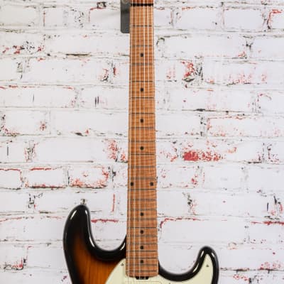 Music Man - Cutlass SSS Trem - Electric Guitar - Figured Roasted Maple/Maple - Vintage Tobacco - x4228 image 4