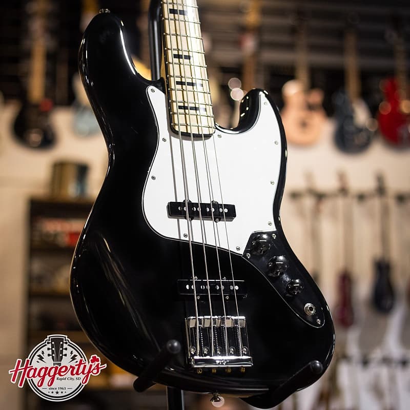 Fender Geddy Lee Jazz Bass - Maple Fingerboard - Black w/Deluxe Gig Bag - Floor Model image 1