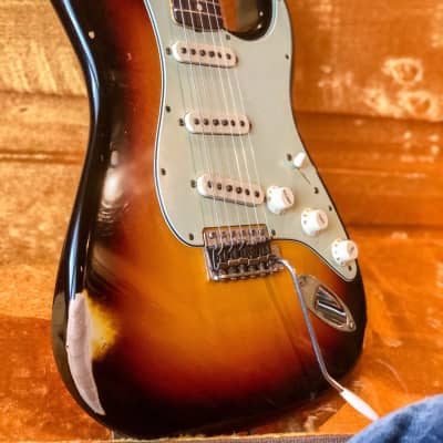 1963 Fender Custom Shop w/Flamed Neck* Stratocaster Relic 3-color sunburst "The 63" 2015 image 19