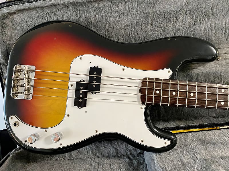 Squier SQ Precision Bass 1984 - Sunburst image 1
