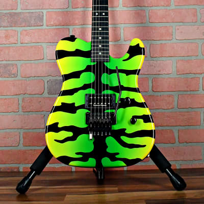 VIDEO) Charvel USA Custom Shop Telecaster 1H 2008 Green Bengal Tiger With  Matching Headstock OHSC | Reverb