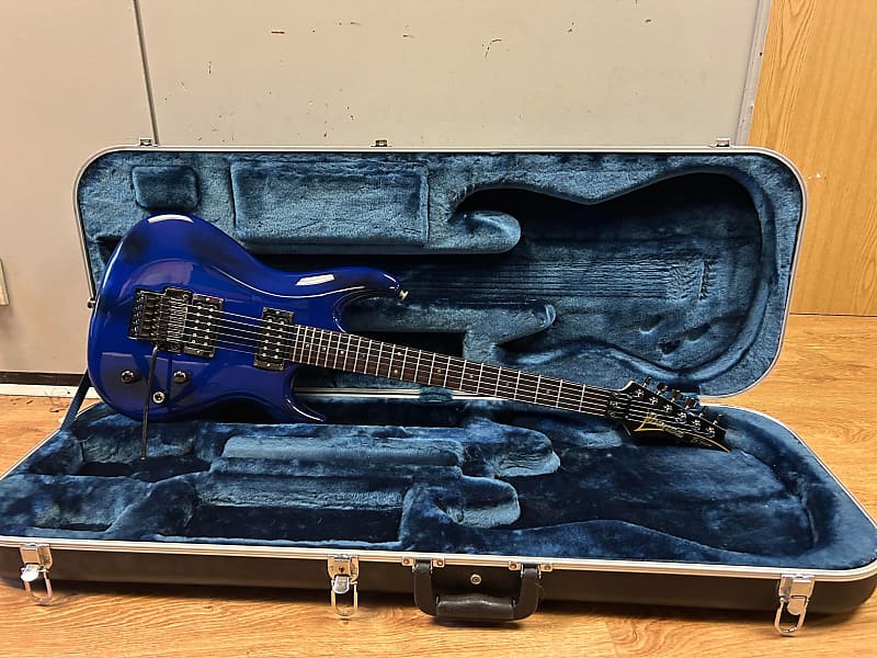 Ibanez JS1000 Joe Satriani Burnt Transparent Blue 2002 Electric Guitar