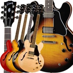 Gibson Custom ES-335 Dot Figured Gloss Electric Guitar (Antique Natural) image 1