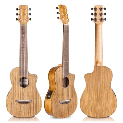Cordoba Mini O-CE - Ovangkol Top Travel Guitar Nylon String Acoustic / Electric image 2