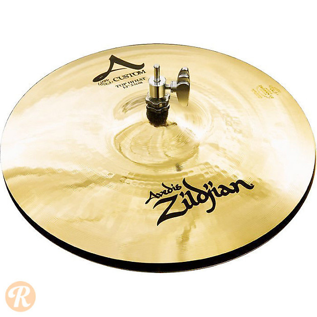 Zildjian 13" A Custom Hi-Hat Cymbal (Top) image 1