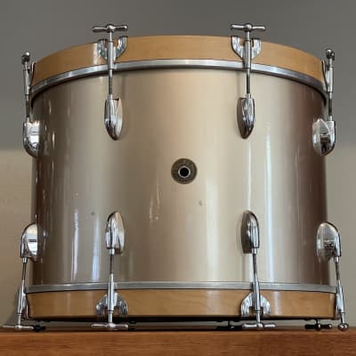 1950's Gretsch 20" Round Badge Bass Drum 14x20 - Copper Mist Lacquer Refinish image 17