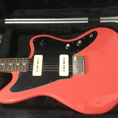 Warmoth/Fender P90 Jazzmaster Fiesta Red W/ HSC image 2