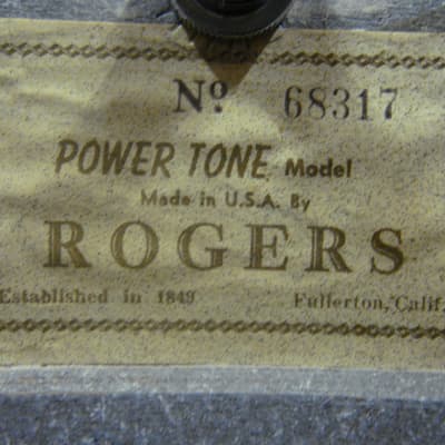 Rogers PowerTone 1970's - White Marine Pearl image 7
