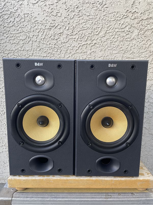 B&W DM 601 S2 Stereo Bookshelf Speakers Black Reverb