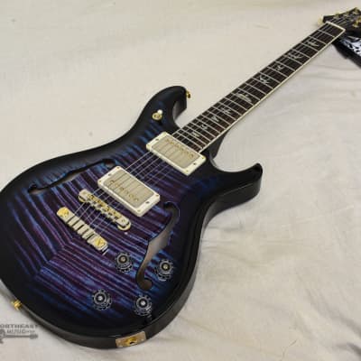 2022 PRS Guitars McCarty 594 Hollowbody II 10 Top - Violet Blue Smokeburst (NOS) image 8