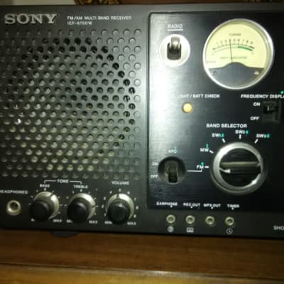 Vintage SONY ICF-6700W Shortwave Radio - Original manual, warranty