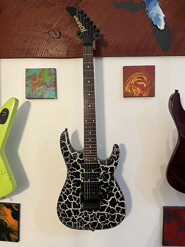 JUNE SALE* Kramer Striker FR 422 2001 - Black Crackle | Reverb
