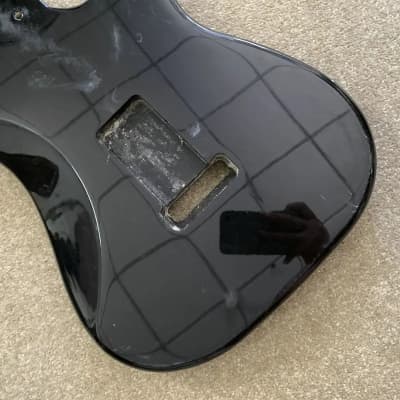 HSS Glossy Black Lefty Strat Style Guitar Body | Reverb UK