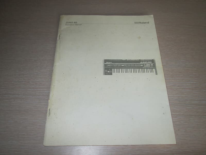 Roland Juno-60 Original Manual– 80’s - Original Vintage | Reverb UK