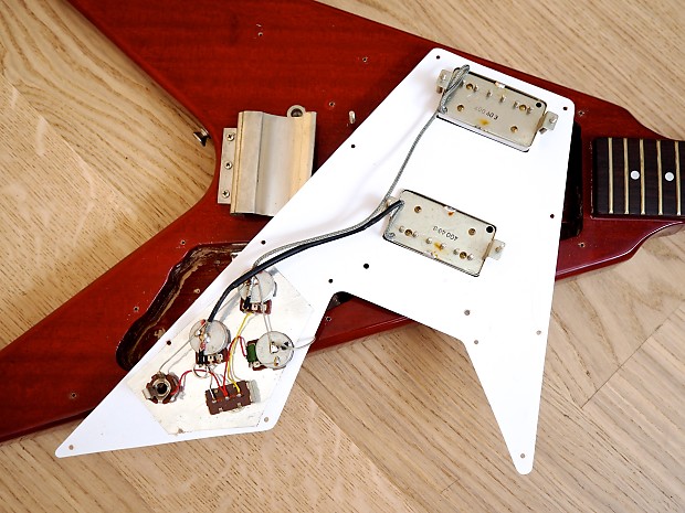 1980 Greco Flying V Electric Guitar FV-600 Cherry | Reverb