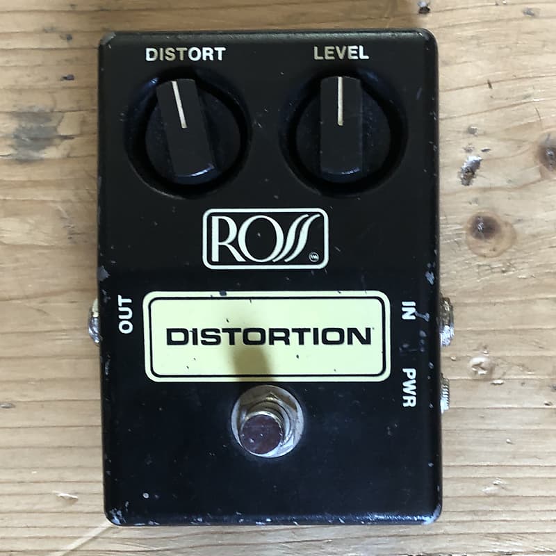 h*a様 ROSS Distortion 初期表記　70年代 Ross Distortion overdrive pedal 1970s Black | Reverb Canada