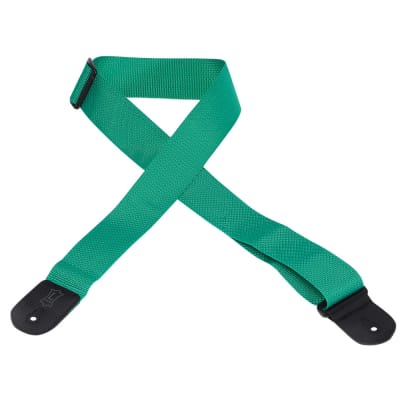 Levy's Leathers - M8POLY-GRN -  2" Wide Green Polypropylene Guitar Strap. image 1