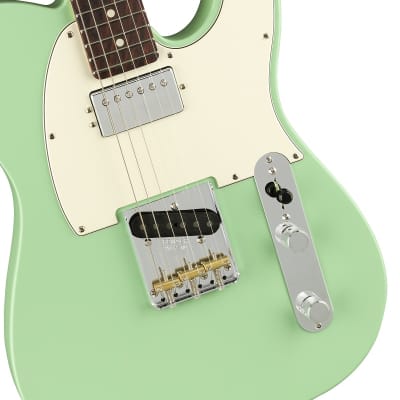 Fender American Performer Telecaster Electric Guitar with Humbucking Rosewood FB, Satin Surf Green image 5