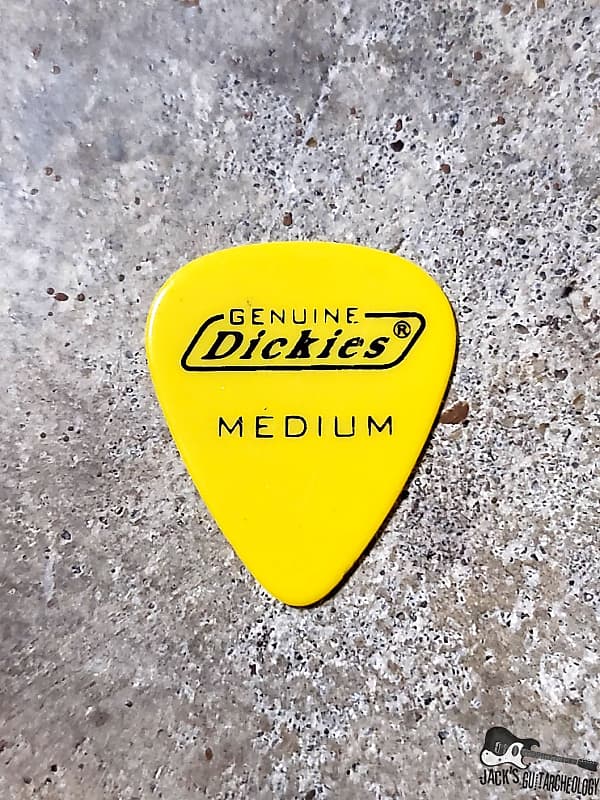 Dickies Yellow Guitar Pick 2000s Reverb 2178