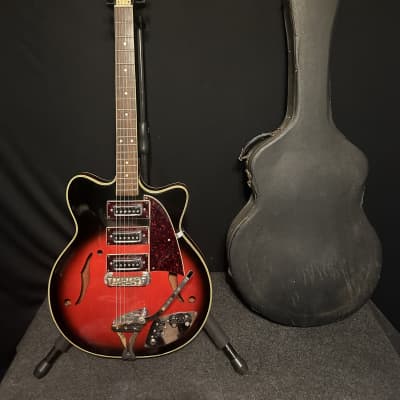 1960’s Audition Electric Hollowbody Archtop Guitar w/ Case Japan Made #339 for sale