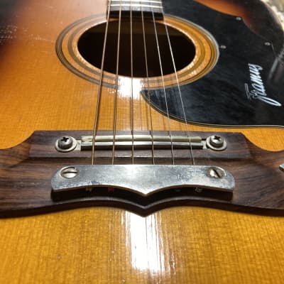 Framus 6-String Texan Acoustic 1960s Tobacco Sunburst See pics image 3