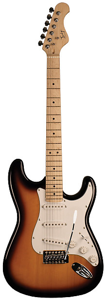 Indy Custom 3 Single Coil Electric Guitar - Tobacco Sunburst image 1