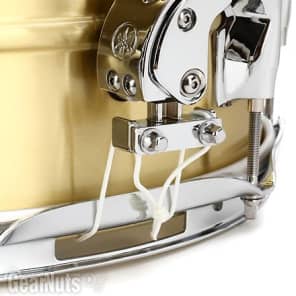 Yamaha Recording Custom Brass Snare Drum - 6.5 x 13-inch - Brushed image 5
