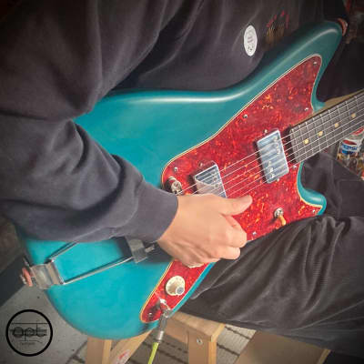 OPT Guitars | Stori 1 | JS Style | Subtle Worn / Aged | Satin Sleek | Deep Turquoise / 4-Ply Tortoiseshell Guard image 4