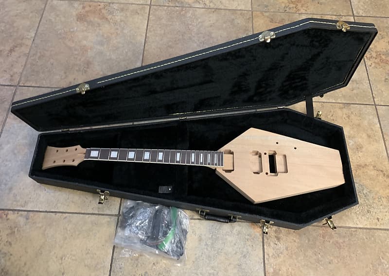 2019 unknown les Paul style coffin body guitar kit image 1