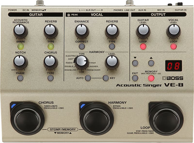 Boss VE-8 Vocal Pedal image 1