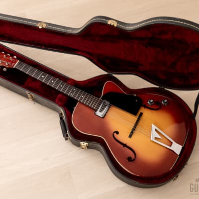 1964 Martin F-50 Vintage Hollowbody Electric Guitar Shaded Top w/ DeArmond Dynasonic, Case image 17