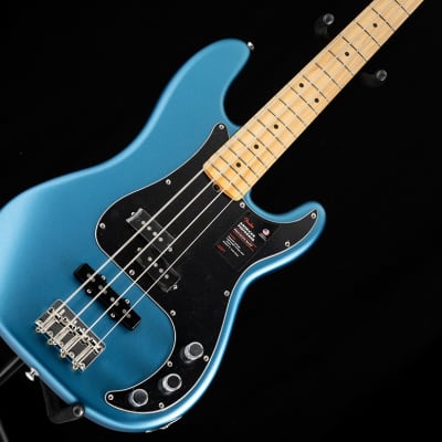 Fender American Performer Precision Bass Satin Lake Placid Blue image 1