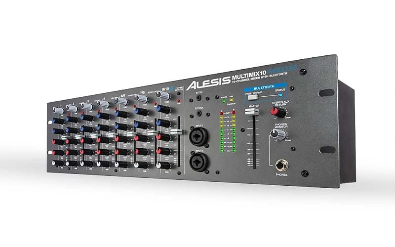 Alesis MM10WX110 MULTIMIX 10 WIRELESS 10-Channel Rackmount Mixer with Bluetooth Wireless image 1