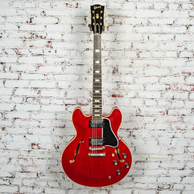 Gibson - 1964 ES-335 Reissue - Semi-Hollow Electric Guitar - VOS - Sixties Cherry - w/ Black/Yellow Custom Shop Hardshell Case - x1102 image 2