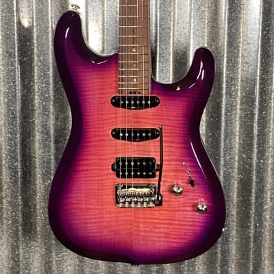 Musi Capricorn Fusion HSS Superstrat Cranberry Guitar #0251 Used for sale