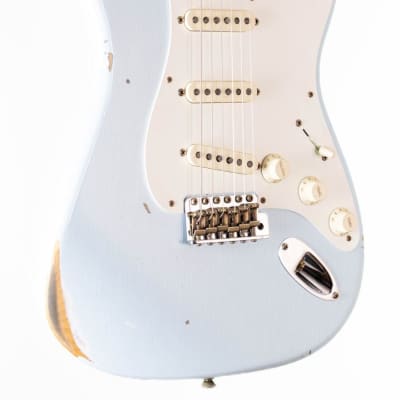 Fender Custom Shop 1956 Strat Relic Sonic Blue image 13