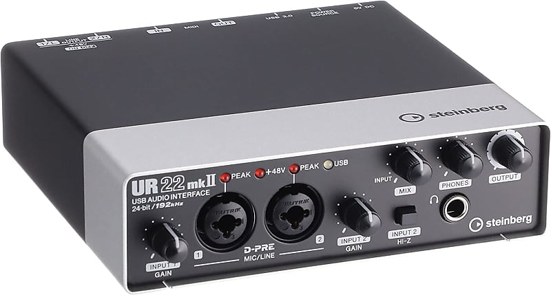 Steinberg UR22mkII USB 2.0 Audio Interface 2010s - Silver/Black image 1