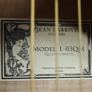 Larrivee L-03 Quilted Maple Acoustic Guitar image 3