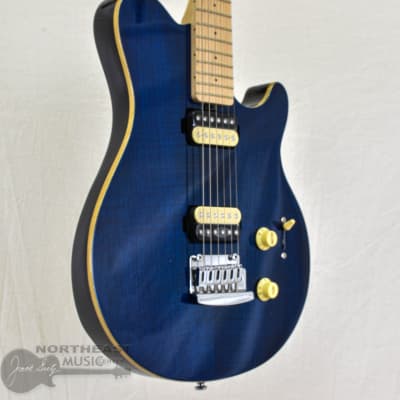 Sterling by Music-Man Axis Maple Top - Neptune Blue image 2
