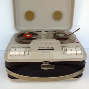 Vintage retro GRUNDIG TK23 portable reel to reel Valve TUBE