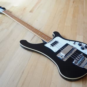1976 Rickenbacker 4001 Fretless Electric Bass Guitar Jetglo, 100% Original. 4003 Clean, Stock w/ ohc image 11