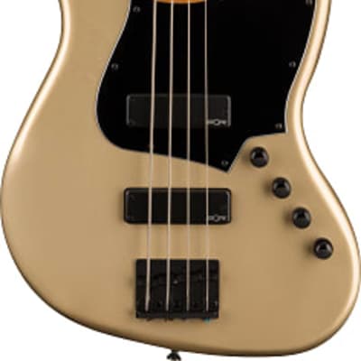 Squier Contemporary Active Jazz Bass HH, Roasted Maple Fingerboard, Black Pickguard, Shoreline Gold image 2