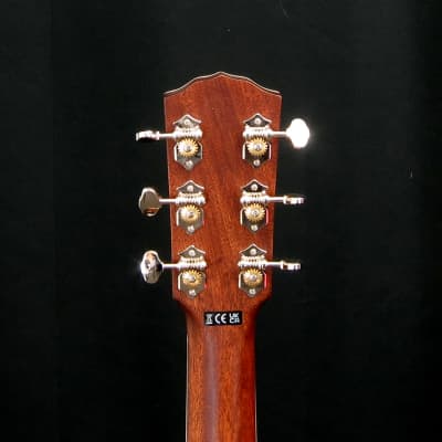 Fender Paramount PS-220E Parlor, Ovangkol Fingerboard, 3-Tone Vintage Sunburst, Hard Shell Case image 8