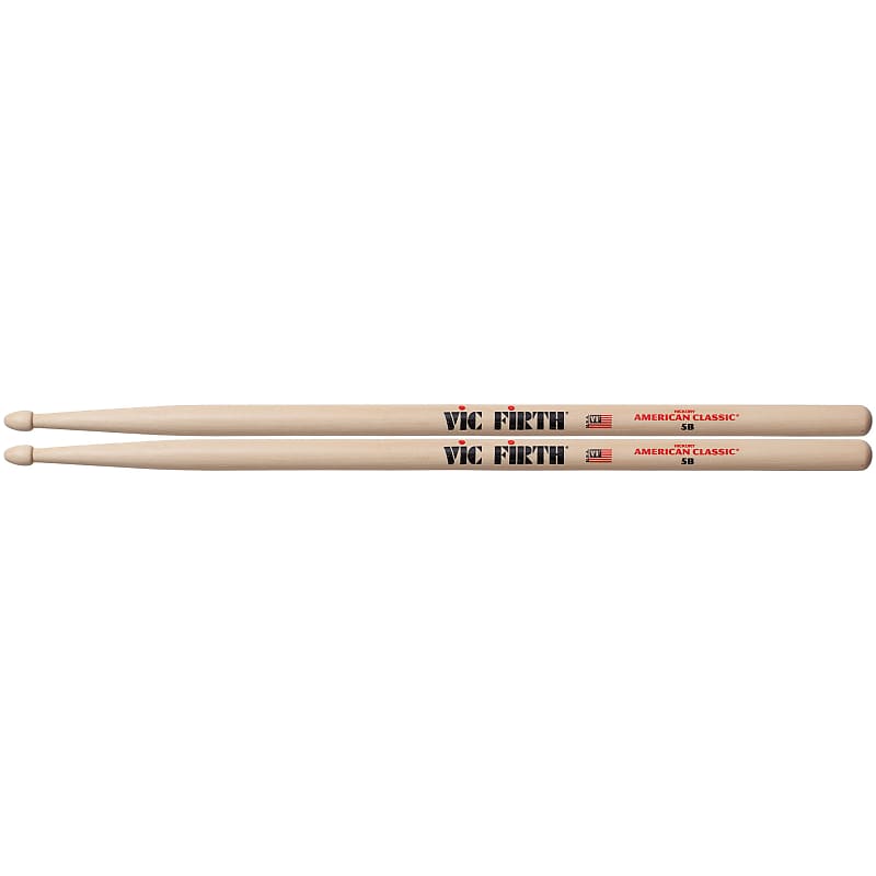 Vic Firth American Classic 5B Wood Tip Drumsticks image 1