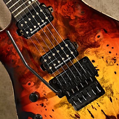 Acacia Guitars Left handed USA Custom Series Hades 6 2018 Western Sunset Lefty Guitar image 4