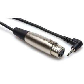 Hosa XVM101F XLR Female to Right-angle 1/8" TRS Cable - 1'