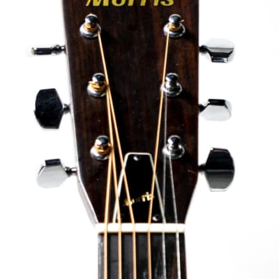 Vintage Morris W-15 Acoustic Guitar with Hardshell Case - Natural image 3