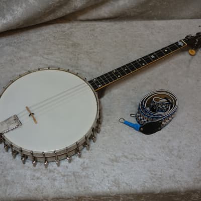 1924/1925 Vega Tubaphone Style M tenor banjo with vintage strap for sale