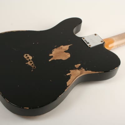 Fender Custom Shop Limited Edition '70s Tele Custom Heavy Relic Aged Black CZ568243 image 6